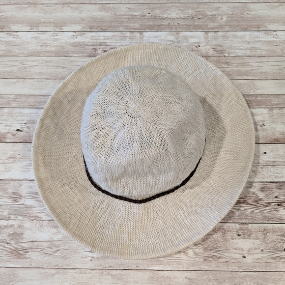 Urban Outfitters Staring at Stars Cotton Woven Floppy Soft Hat Natural - Picture 3 of 13
